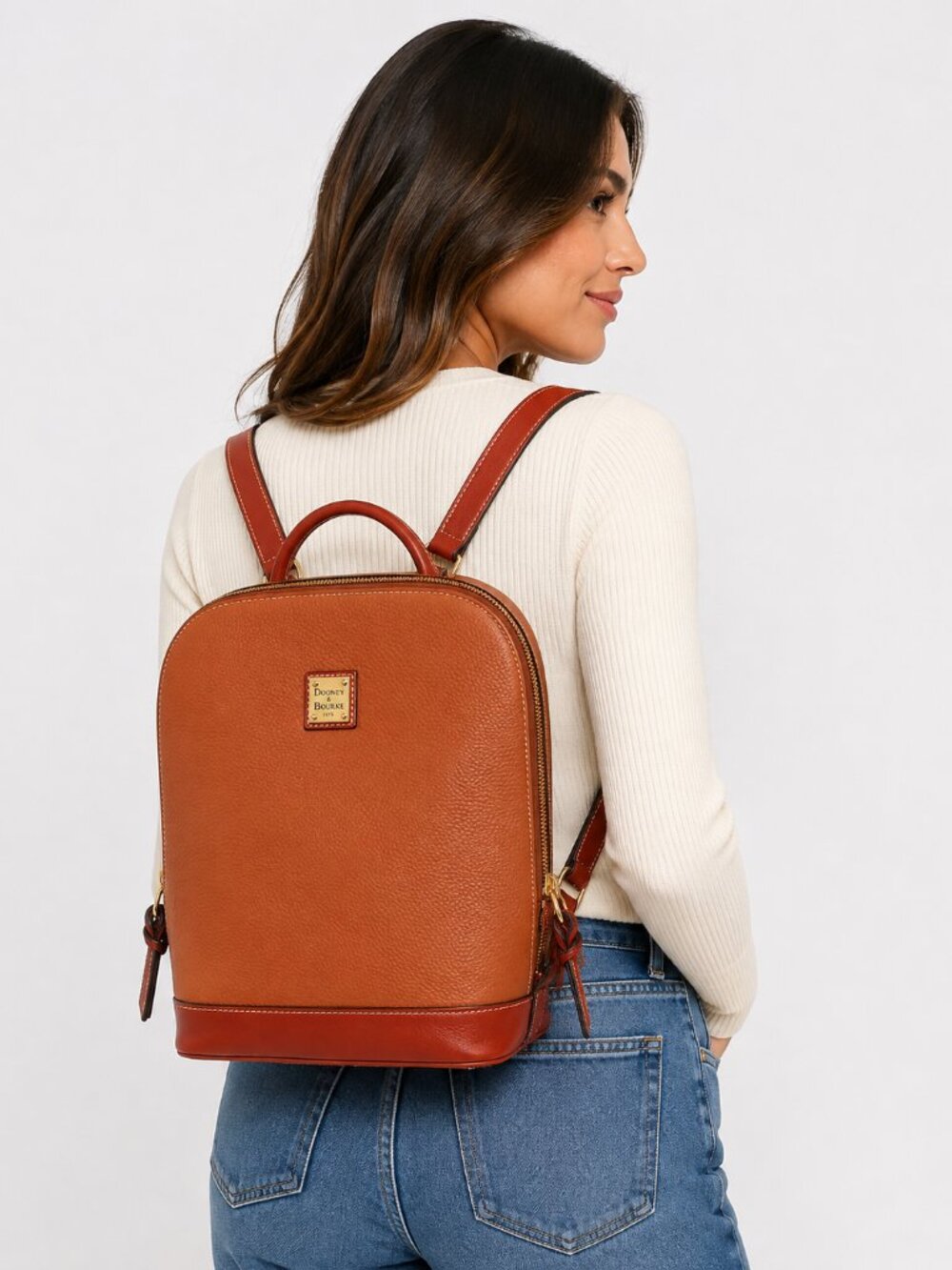 Dooney & Bourke Pebble Leather Backpack – Excellent Like-New Condition